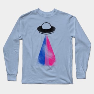 Gaylien Bisexual Pride UFO Long Sleeve T-Shirt